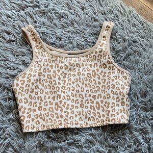 CHEETAH PRINT CROP